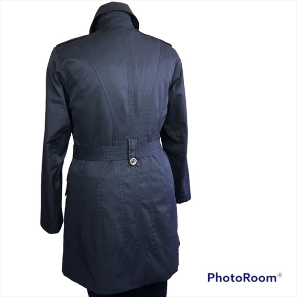 Pelle Studio Black Trench Coat Size XL - Picture 6 of 10